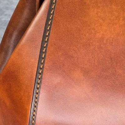 Lot 49: Michael Kors Collection - 2015 Runway Edition - Brown Leather Saddle Bag