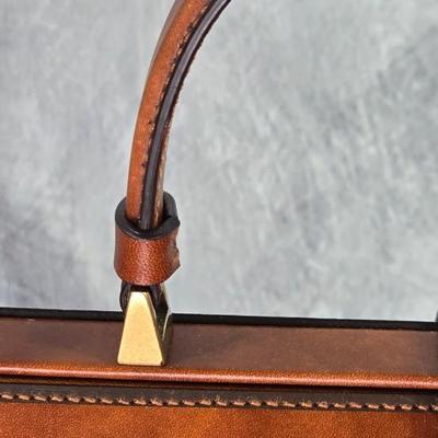 Lot 49: Michael Kors Collection - 2015 Runway Edition - Brown Leather Saddle Bag