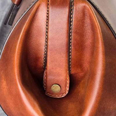Lot 49: Michael Kors Collection - 2015 Runway Edition - Brown Leather Saddle Bag