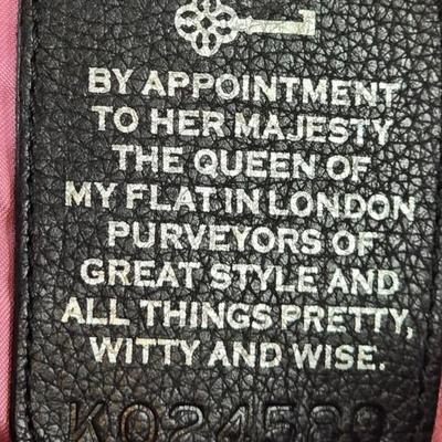 Lot 50: My Flat in London By Brighton - Black Queen Bee Tote - Nylon/Lacquer Handbag