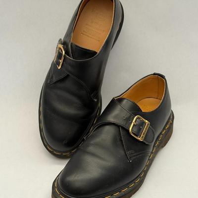 Dr. Martens - Size 6 W Leather Buckle Shoes