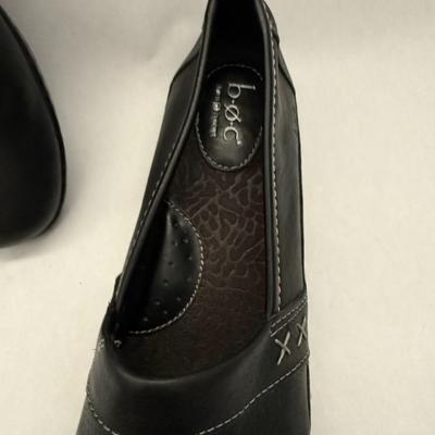 Boc Howell Slip-ons Black Leather Loafers - Size 8.5 Womens