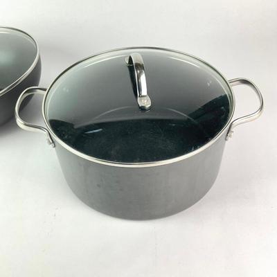 061 Pair Of Thomas Pan & Pot With Glass Lids