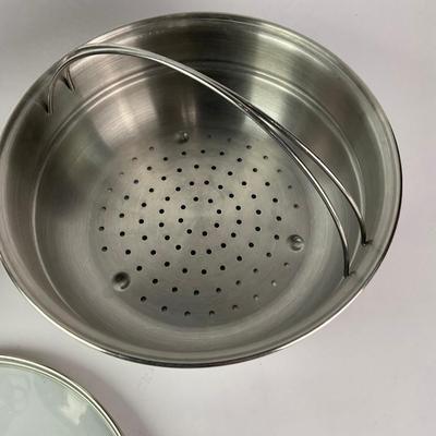 062 Tramontina Steamer Pot With Two Strainer Inlays