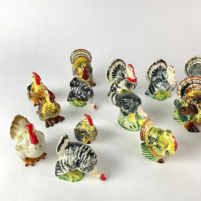 064 Assorted Turkey Salt And Pepper Shakers