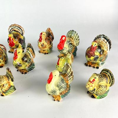 064 Assorted Turkey Salt And Pepper Shakers