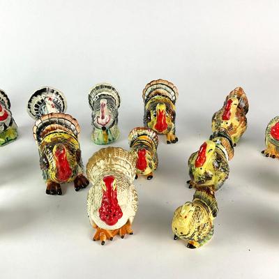 064 Assorted Turkey Salt And Pepper Shakers