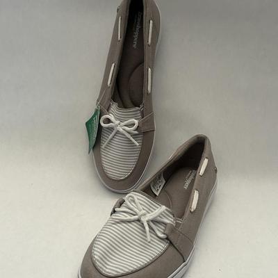 Grasshoppers Gray Glat Slip-On Flats Side 8W