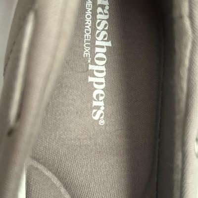 Grasshoppers Gray Glat Slip-On Flats Side 8W