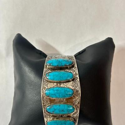 Genuine Turquoise Stone Bracelet