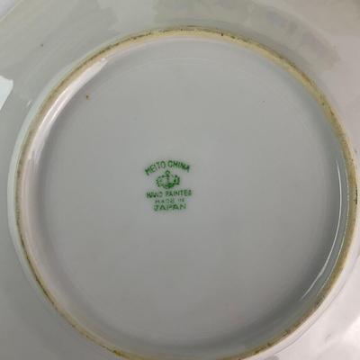 069 Meito China Flower Plates & Bowls
