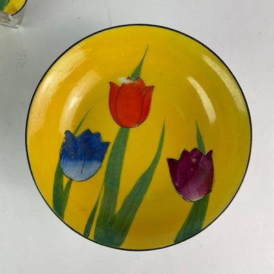 069 Meito China Flower Plates & Bowls