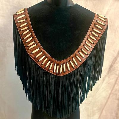 Vintage Leather/Suede Fringe Vest