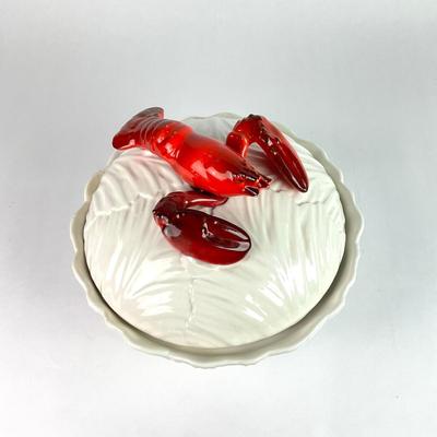 082 Lobster Covered Serving Bowl