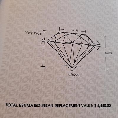 IGI CERTIFIED NATURAL DIAMOND 0.72 ct