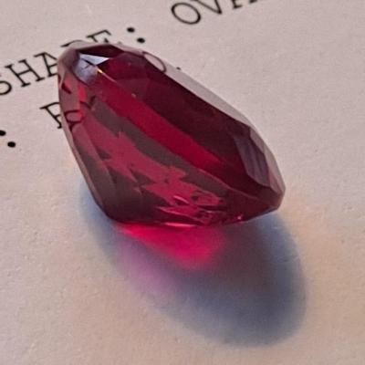 IGI CERTIFIED LAB GROWN RUBY 11.49 CTS