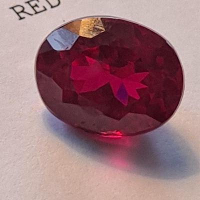 IGI CERTIFIED LAB GROWN RUBY 11.49 CTS