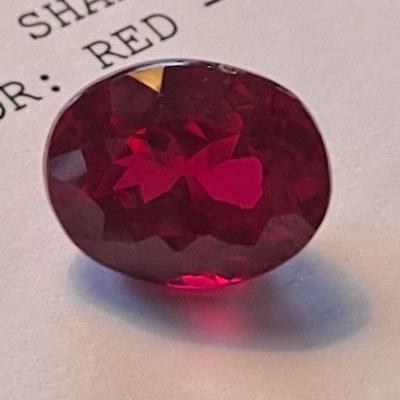 IGI CERTIFIED LAB GROWN RUBY 11.49 CTS