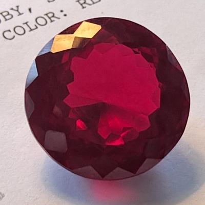 IGI CERTIFIED LAB GROWN RUBY 48.30 CTS