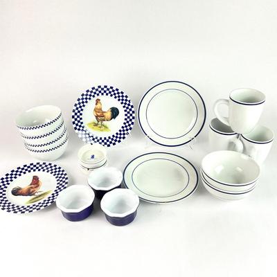 K88 Blue & White Dish Lot