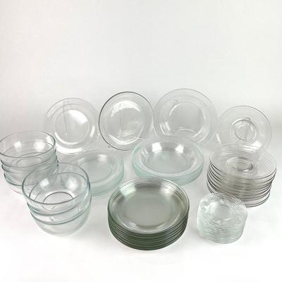 K99 Large Lot of Glass Plates and Bowls