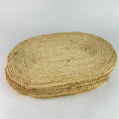 K100 Large lot of Oval Rattan Placemats