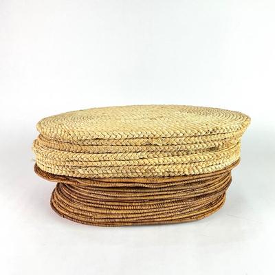K100 Large lot of Oval Rattan Placemats