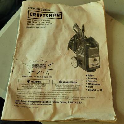 Craftsman Electric Pressure Washer (S-EL)