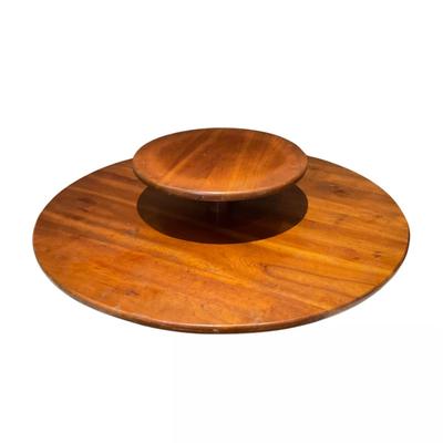 K105 LARGE Pine 2-Tier Lazy Susan