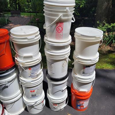 Large Lot of Plastic Buckets (S-EL)