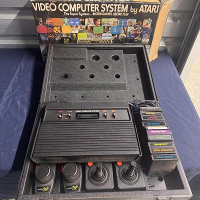 Original Atari 2600 with Box/Games/Case