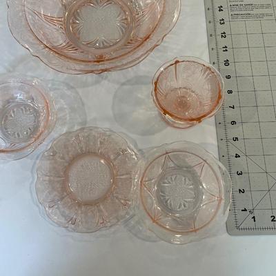 Pink Glassware Bowls and more