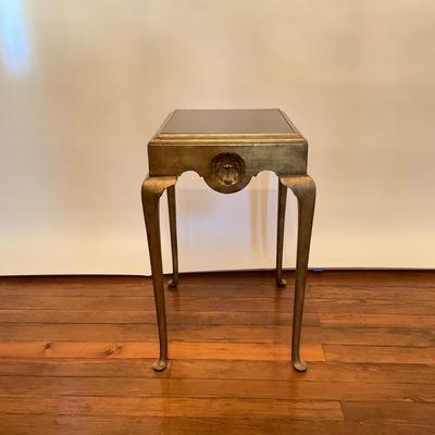 L120 Federal-Style Black Lacquered and Gold gilt Side Table