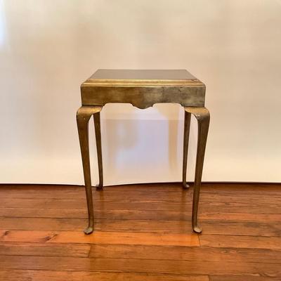 L120 Federal-Style Black Lacquered and Gold gilt Side Table