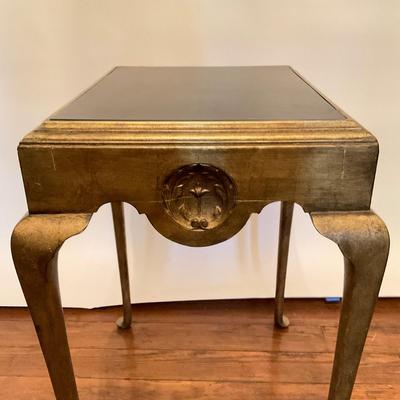 L120 Federal-Style Black Lacquered and Gold gilt Side Table