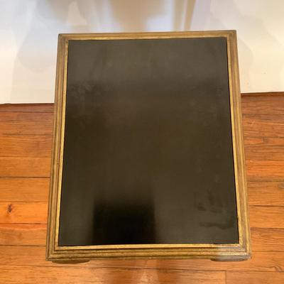 L120 Federal-Style Black Lacquered and Gold gilt Side Table