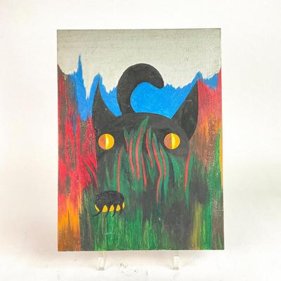 PR124 Original Acrylic Painting of Cat