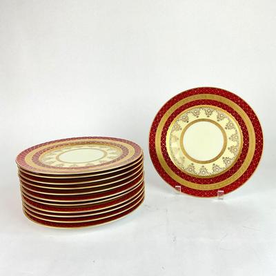 D133 Set of 12 Bavaria Heinrich China Plates