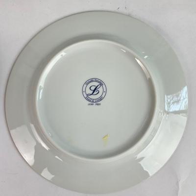 K135 Set of 6 Porcelain Limoges Faberge Egg Plates