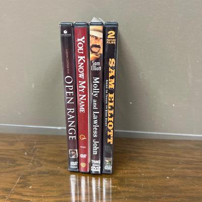 Lot of 4 Western DVDs Not Sealed