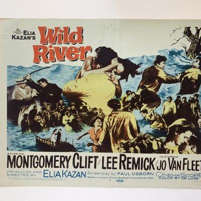 Wild River original 1960 vintage lobby card