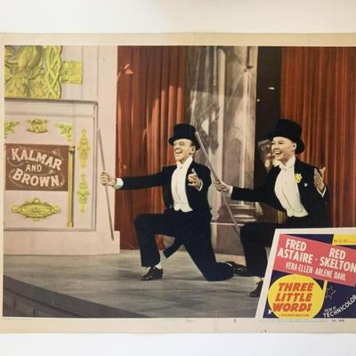 Three Little Words original 1950 vintage lobby card