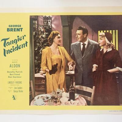 Tangier Incident original 1953 vintage lobby card