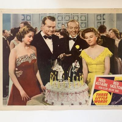Three Little Words original 1950 vintage lobby card