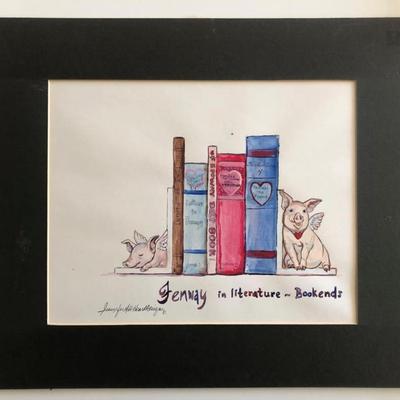 Fenway in Literature Original Art - All Heart Designs