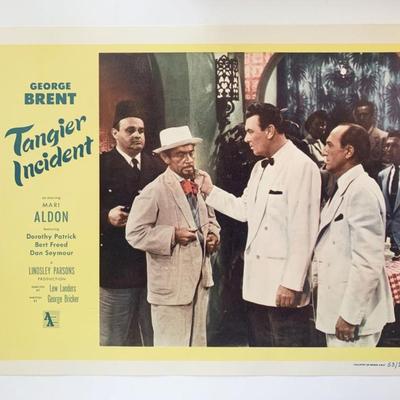 Tangier Incident original 1953 vintage lobby card
