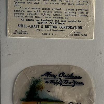 Filipino Chistmas Shell-Craft. 3x4 inches