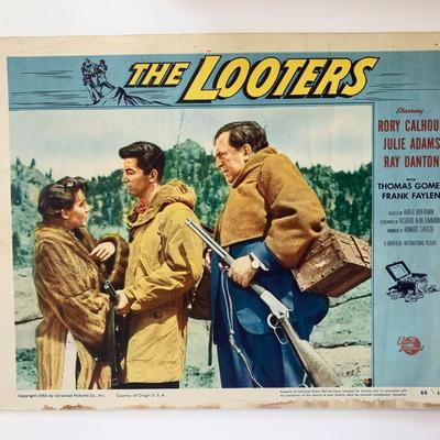 The Looters original 1955 vintage lobby card