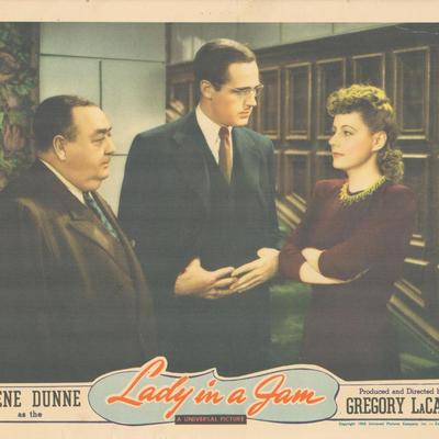 Lady in a Jam 1942 original vintage lobby card