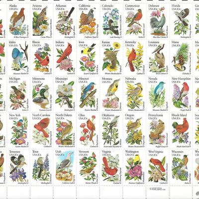State Birds and Flowers Stamps
